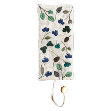Un chat dans l'aiguille - Floral bookmark - Mélina (Code: C-09914)