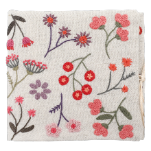 Un chat dans l'aiguille - Floral needles books - Coral (Code: C-09919)