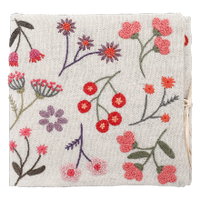 Un chat dans l'aiguille - Floral needles books - Coral (Code: C-09919)