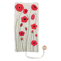 Un chat dans l'aiguille - Poppies Bookmark (Code: C-09941)