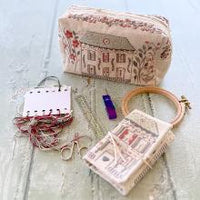 Un chat dans l'aiguille - Large pouch - Embroiderers' house (Code: C-09983)