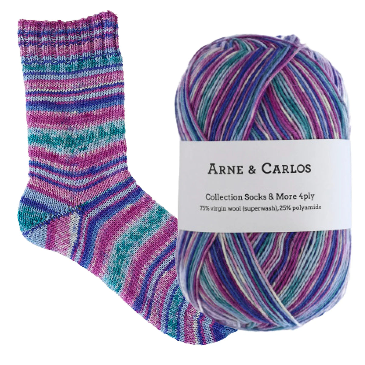 Arne & Carlos - Sock Yarn - Sock and more collection 4-ply