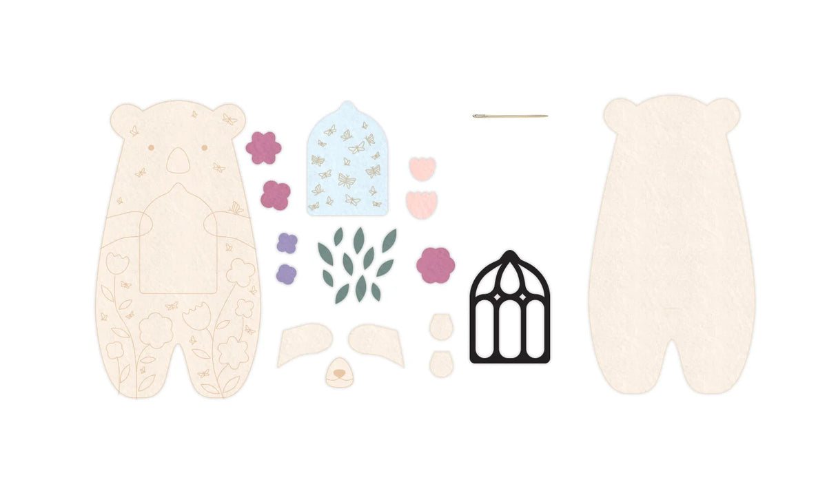 Kiriki Press - Bloombear - Felt Doll Kit