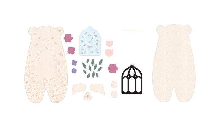 Kiriki Press - Bloombear - Felt Doll Kit