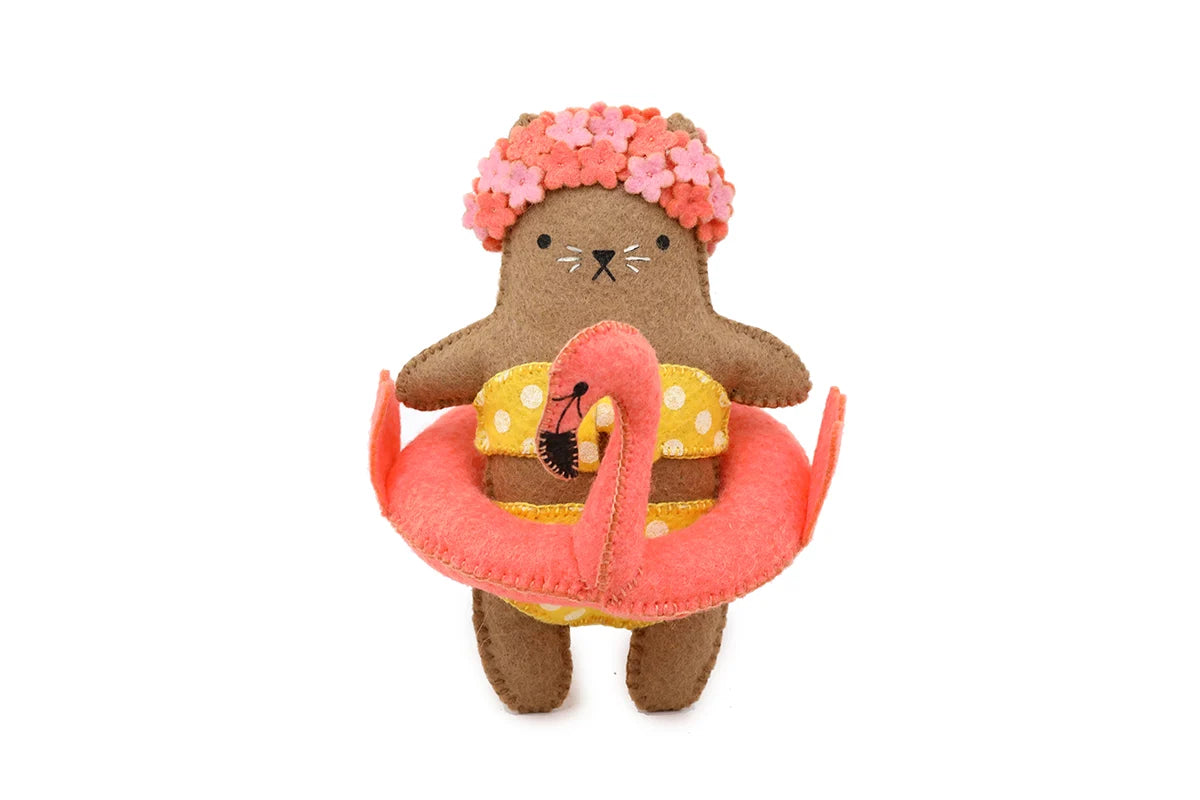 Kiriki Press - Flamingo Cat - Felt Doll