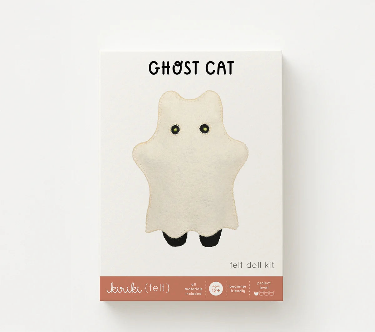 Kiriki Press - Ghost Cat - Felt Doll Kit