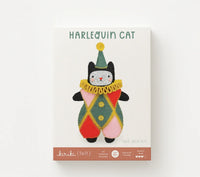 Kiriki Press - Harlequin Cat - Felt Doll Kit