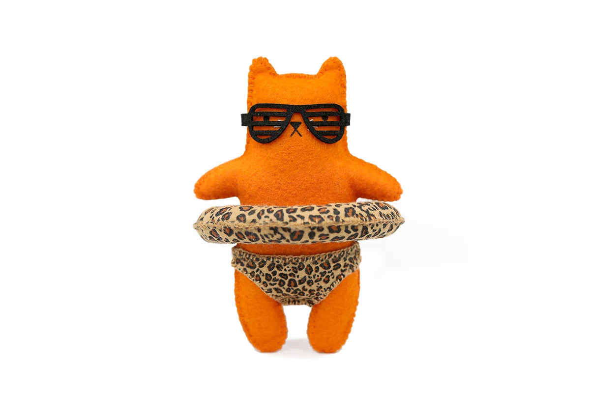 Kiriki Press - Leopard Cat - Felt Doll Kit
