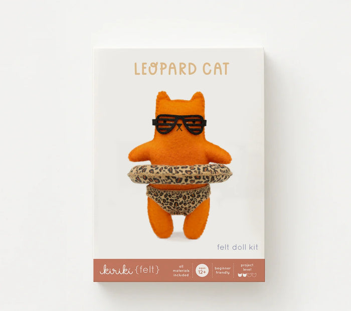 Kiriki Press - Leopard Cat - Felt Doll Kit