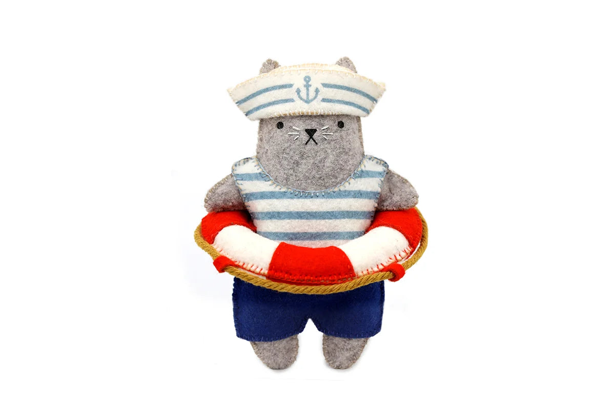 Kiriki Press - Sailor Cat - Felt Doll Kit