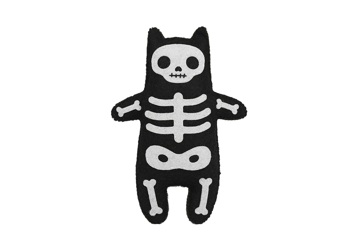 Kiriki Press - Skeleton Cat - Felt Doll Kit
