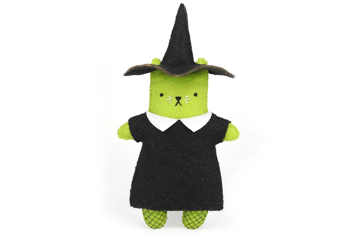 Kiriki Press - Witch Cat - Felt Doll Kit