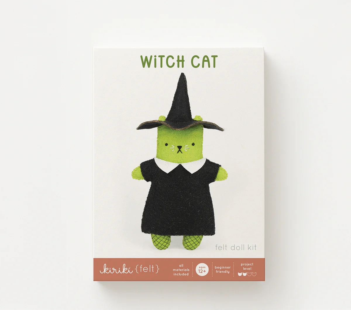 Kiriki Press - Witch Cat - Felt Doll Kit