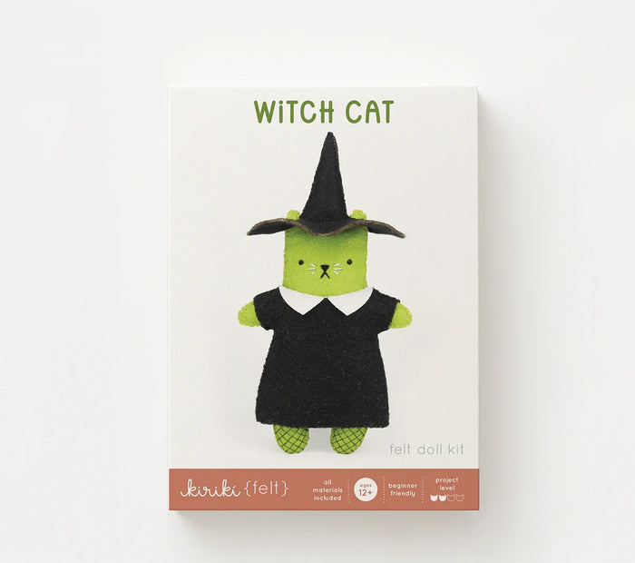 Kiriki Press - Witch Cat - Felt Doll Kit