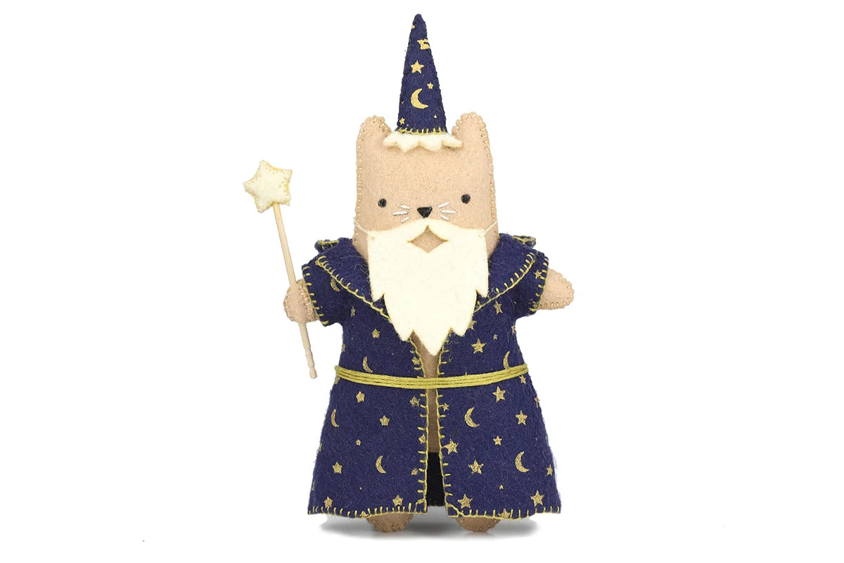 Kiriki Press - Wizard Cat - Felt Doll Kit