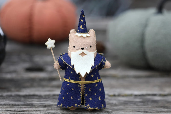 Kiriki Press - Wizard Cat - Felt Doll Kit