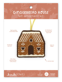 Kiriki Press - Gingerbread House - Felt Ornament Kit