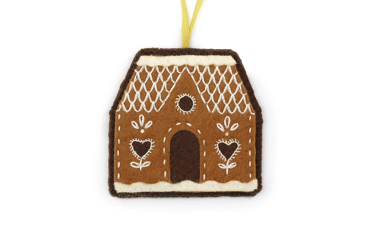Kiriki Press - Gingerbread House - Felt Ornament Kit