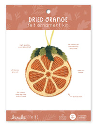 Kiriki Press - Dried Orange - Felt Ornament Kit