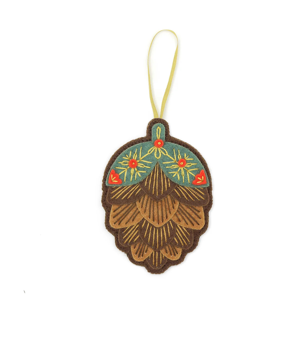 Kiriki Press - Pinecone - Felt Ornament Kit