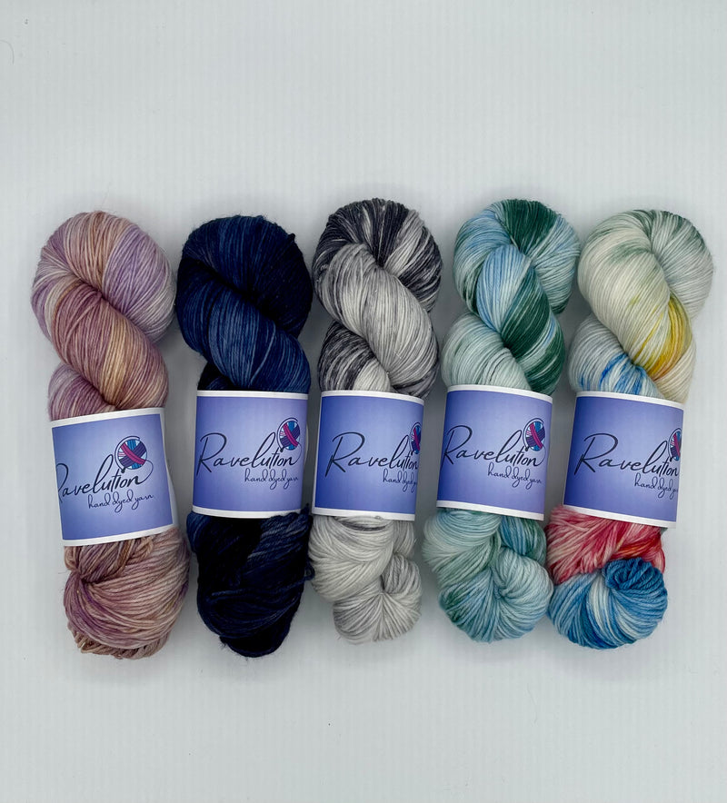 Ravelution Hand dyed Yarns - Winter Sock Yarn Collection 2026