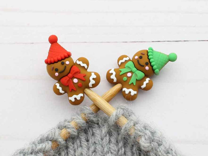 Fox & Pine - Red + Green Gingerbread | Stitch Stoppers
