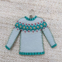 Knitted Bliss - Mini Sweater Ornament Embroidery Kit