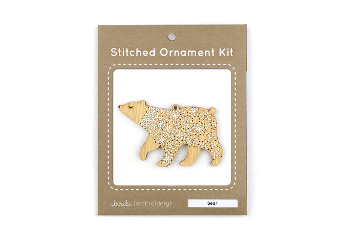 Kiriki Press - Bear - Embroidered Ornament Kit