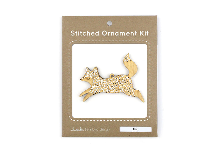 Kiriki Press - Fox - Embroidered Ornament Kit