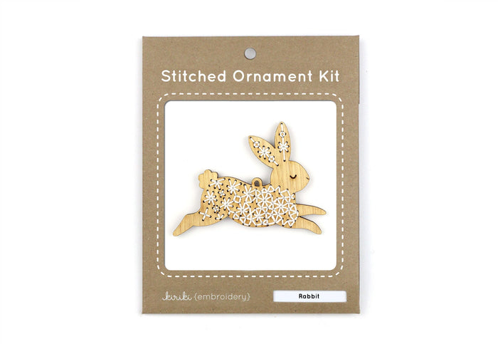 Kiriki Press - Rabbit - Embroidered Ornament Kit