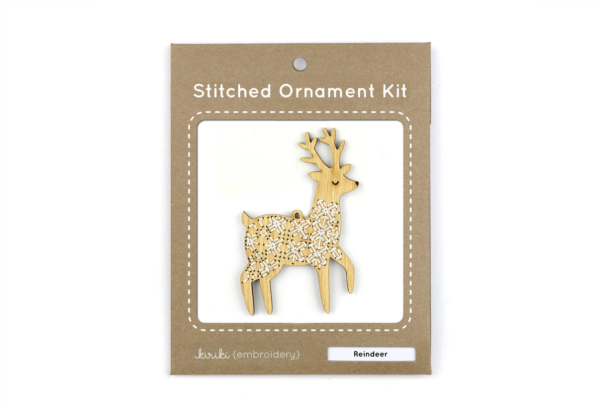 Kiriki Press - Reindeer - Embroidered Ornament Kit