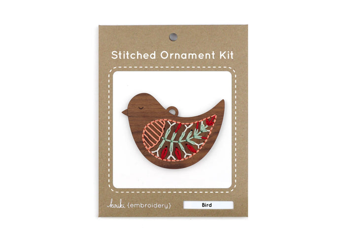 Kiriki Press - Bird - Embroidered Ornament Kit