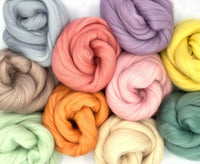 World of Wool - Carded merino wool PRETTY PASTELS 250g