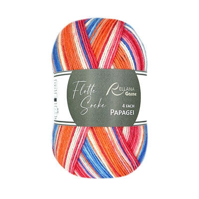 Rellana Garne - Flotte Socke 4ply Papagei