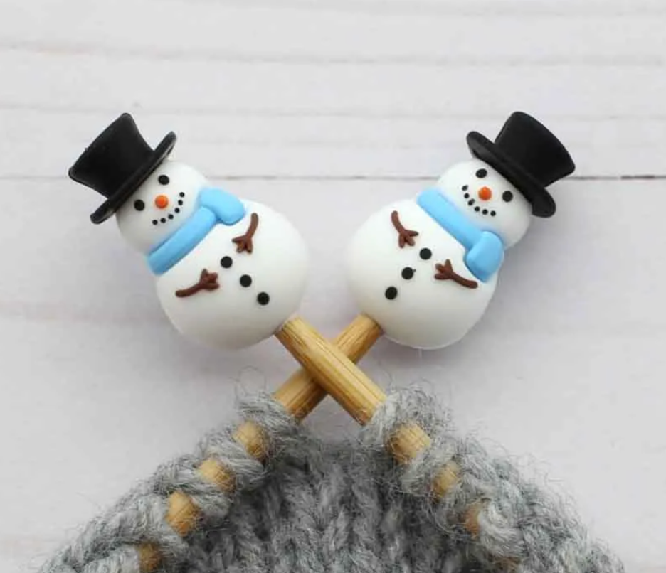 Fox & Pine - Blue Scarf Snowman | Stitch Stoppers