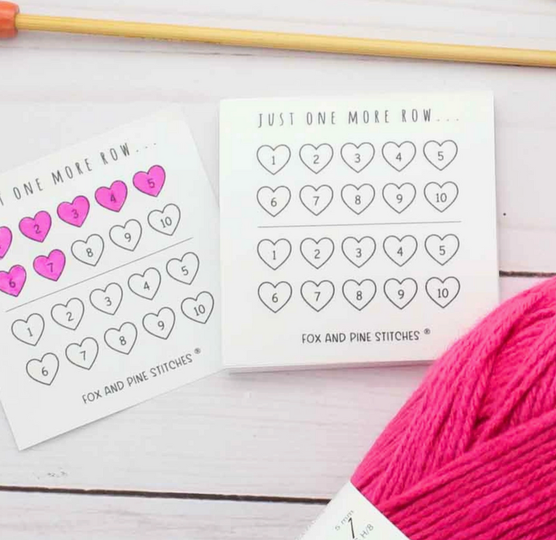 Fox & Pine - Row Counter Stickies - 1 to 10