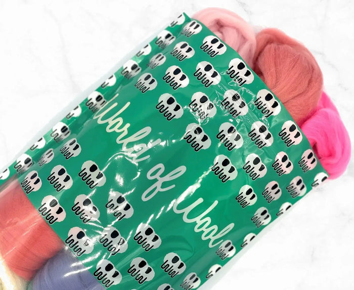 World of Wool - Carded merino wool UNICORN MIXED BAG 250g