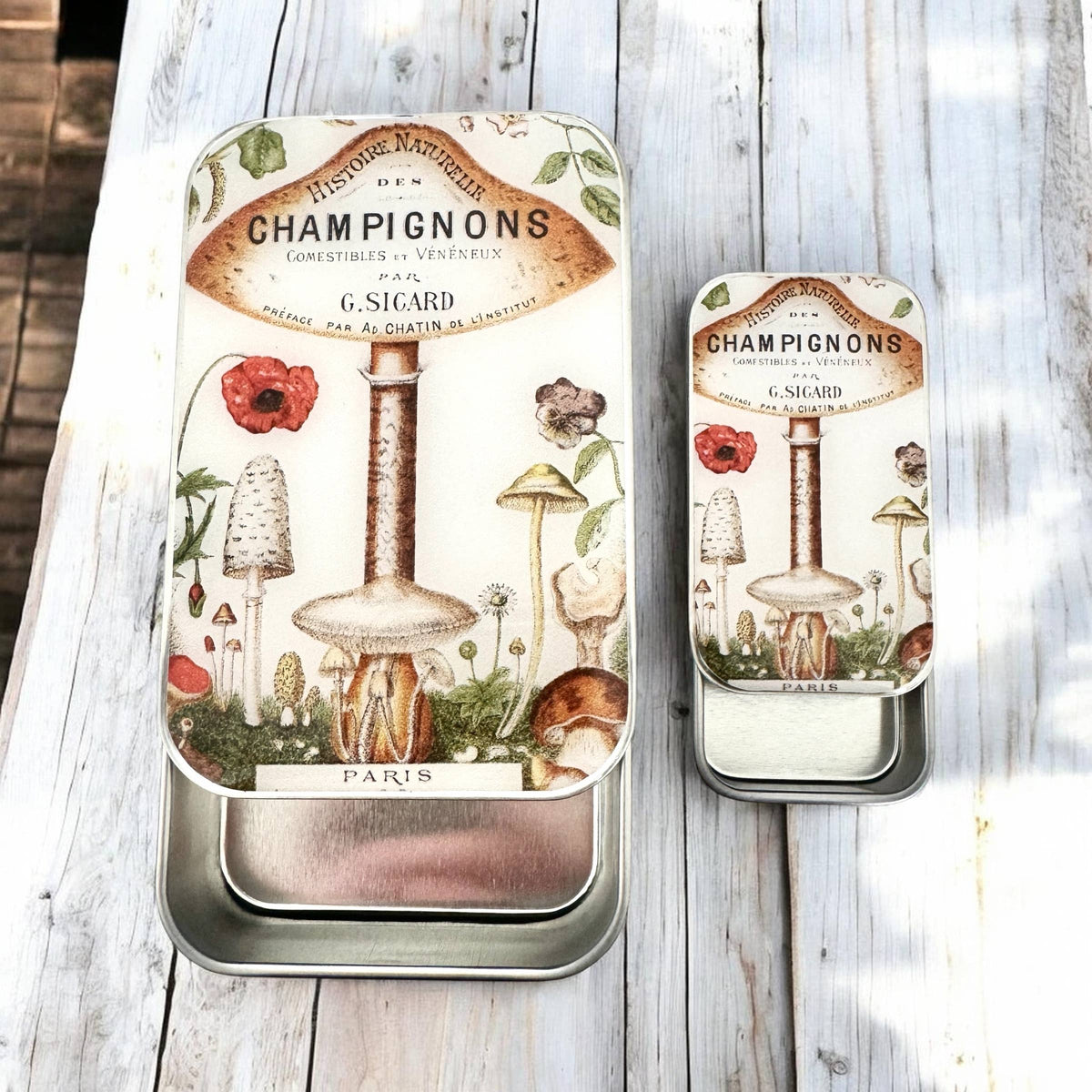 Firefly Notes - Vintage Mushroom Notions Tin – Parisian Forest Edition