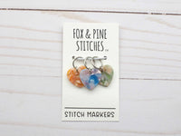 Fox & Pine - Heart Stained Glass | Stitch Markers