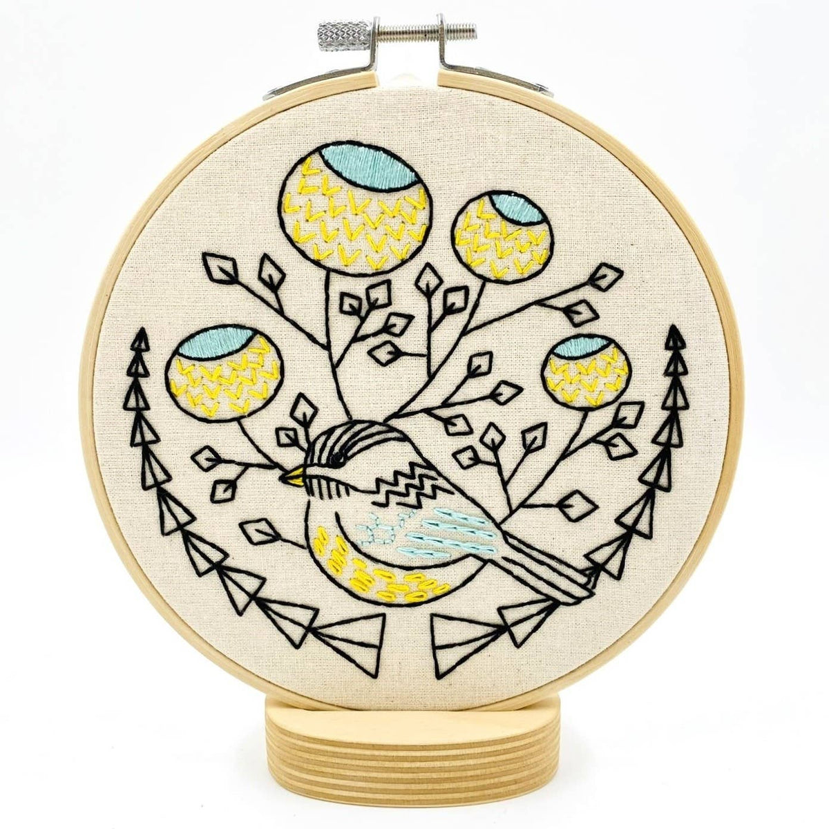 Hook, Line & Tinker - Chickadee Complete Embroidery Kit