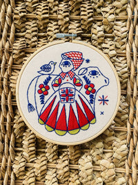 Hook, Line & Tinker - Milkmaid Complete Embroidery Kit