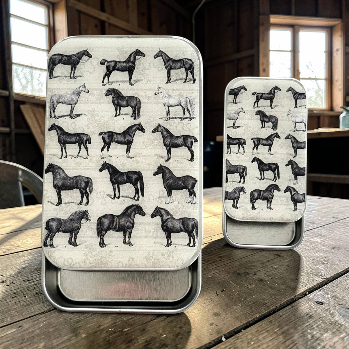 Firefly Notes - Study of Horses Notions Tin