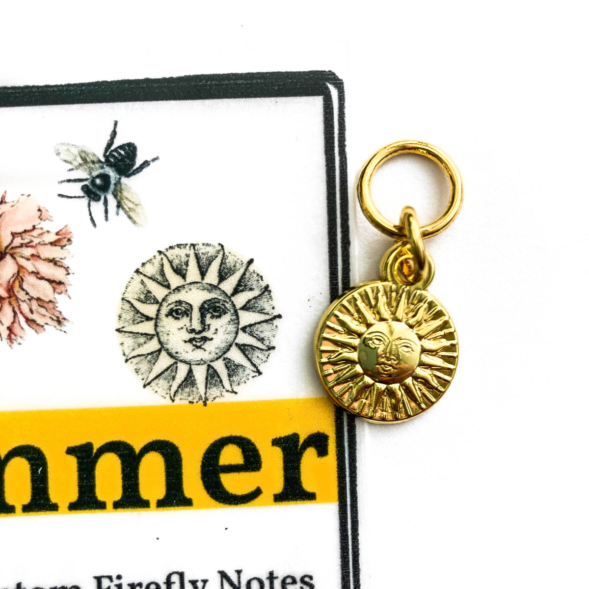 Firefly Notes - Summer stitch markers, custom Firefly Notes stitch markers