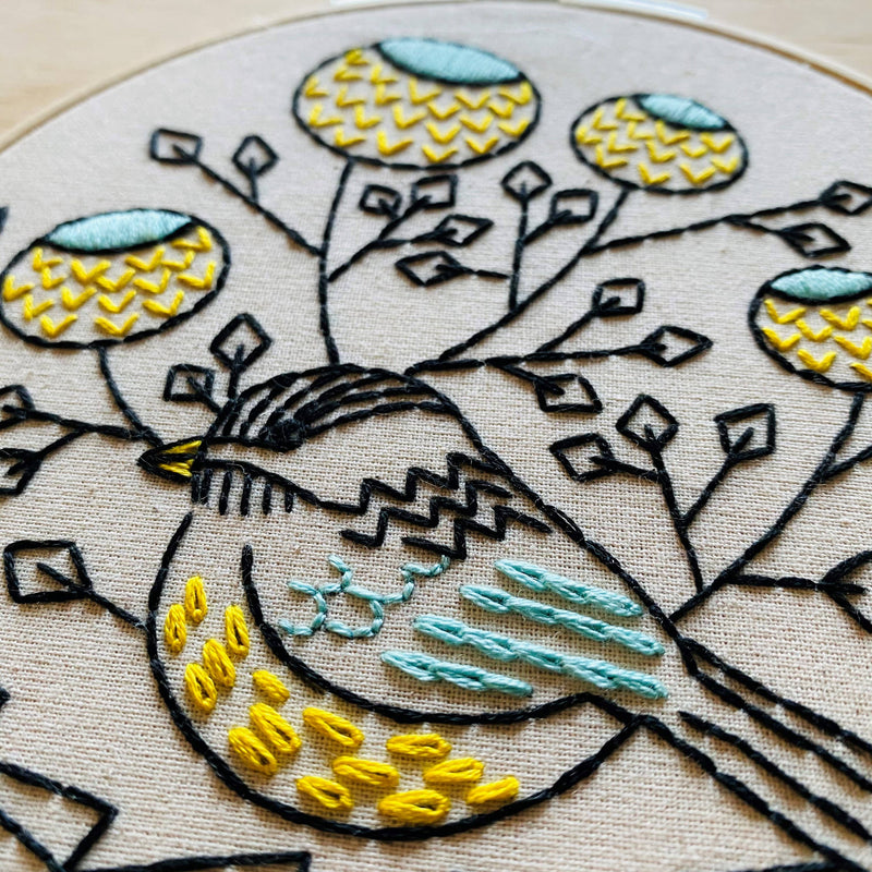 Hook, Line & Tinker - Chickadee Complete Embroidery Kit