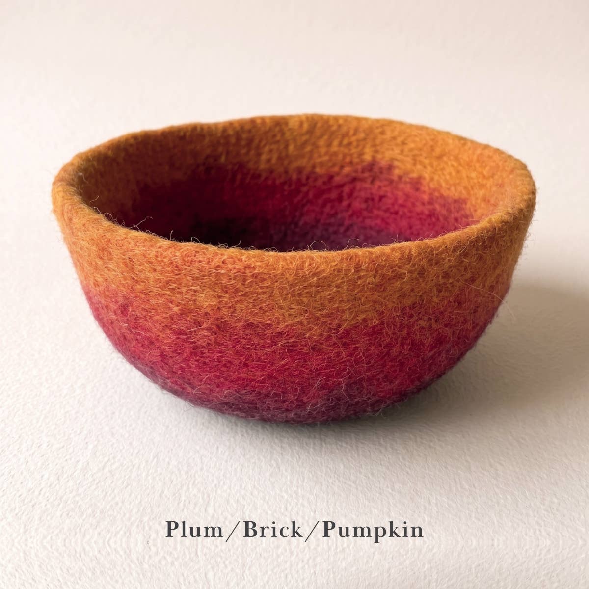 Fibres of Life - Felt Bowl - Large Ombre | Felt Yarn Bowl | Crochet Bowl