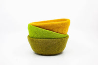 Fibres of LIfe - Felt Bowl - Small | Wool Felt Yarn Bowl | Knitting Bowl