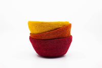 Fibres of LIfe - Felt Bowl - Small | Wool Felt Yarn Bowl | Knitting Bowl