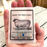 Firefly Notes - From the Yarn Shelf – Yarn Ball Stitch Marker Set (Set of 8) | Knitting Stitch Markers