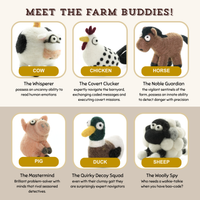 Woolbuddy - DIY Needle Felting Farm Collection Kit –Craft 6 cute animals