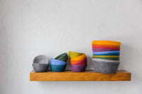 Fibres of LIfe - Felt Bowl - Small | Wool Felt Yarn Bowl | Knitting Bowl